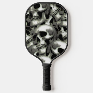 Abstract Skulls Patterned Pickleball Paddle