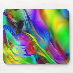 Abstract Smoke Art Mouse Pad