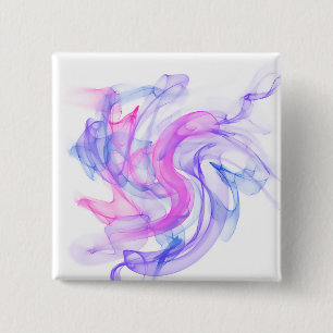 Abstract Smoke on the Water 15 Cm Square Badge