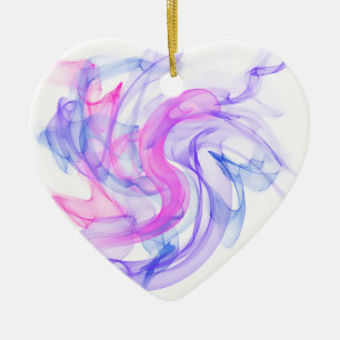 Abstract  Smoke on the Water Ceramic Tree Decoration