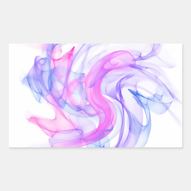 Abstract  Smoke on the Water Rectangular Sticker (Front)