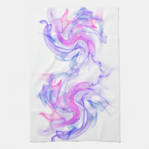 Abstract Smoke on the Water Tea Towel