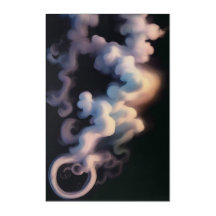 Abstract Smoke Swirls | Modern Art Acrylic Print