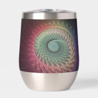 Abstract Snail Colourful Modern Fractal Art