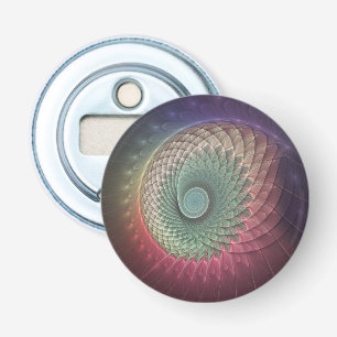 Abstract Snail Colourful Modern Fractal Art Bottle Opener