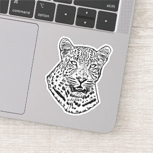 Abstract Snow Leopard Original jungle animal Art