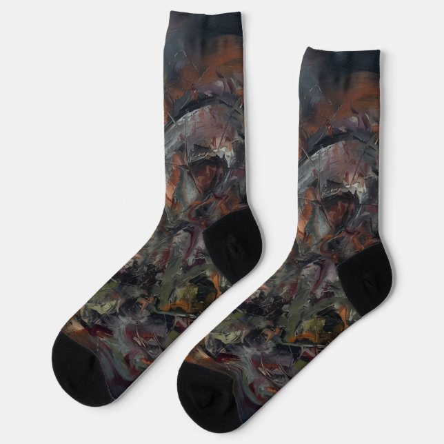 Abstract Socks (Left)