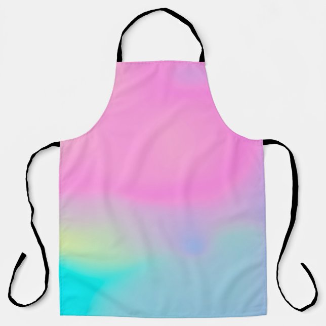 Abstract soft cloud background in pastel colourful apron (Front)