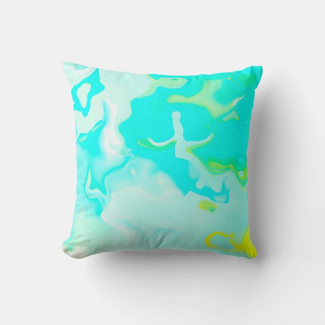 Abstract soft cloud background in pastel colourful cushion (Front)