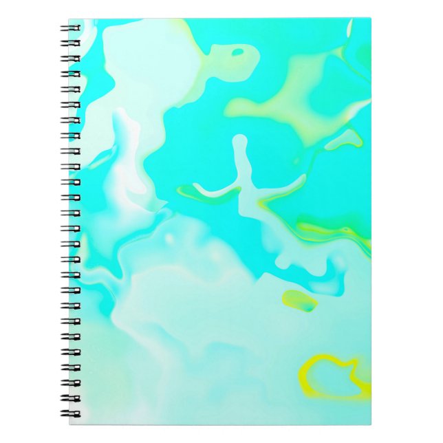 Abstract soft cloud background in pastel colourful notebook (Front)