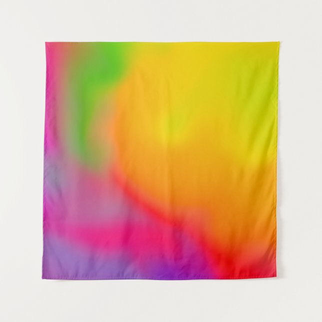 Abstract soft cloud background in pastel colourful tapestry (Front)