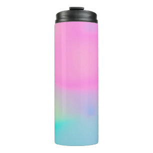Abstract soft cloud background in pastel colourful thermal tumbler