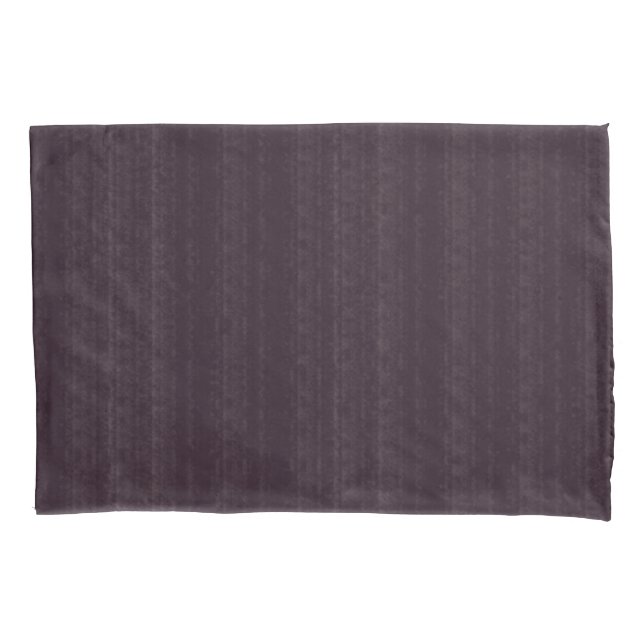 Abstract Soft Hues Deep Plum Subtle Stripe Pillowcase (Front-Left)