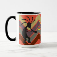 Abstract Southwest Kokopelli