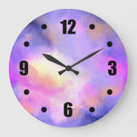 Abstract Space Design in Purple Pink and Yellow