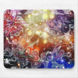 Abstract Space Mouse Pad