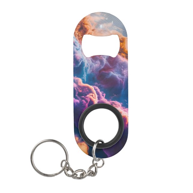 Abstract Space Nebula Cosmic Bottle Opener (Front)