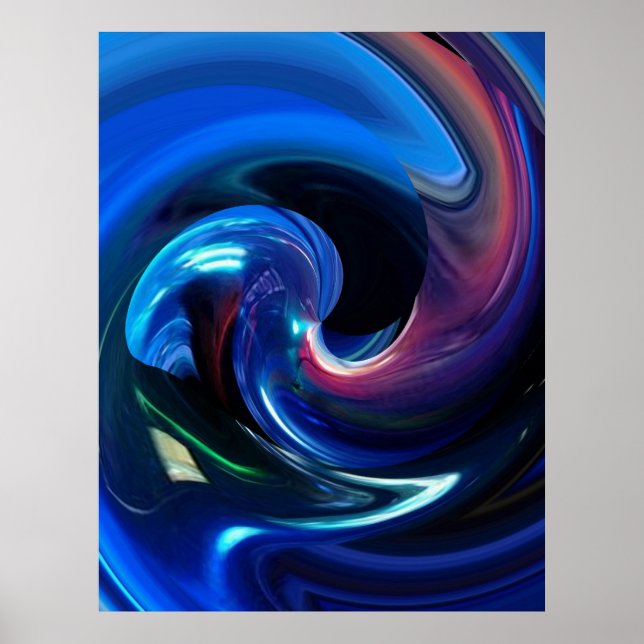 Abstract Spaceship Poster (Front)