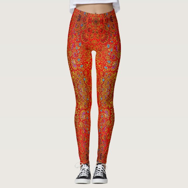 Abstract sparkle beautiful samples leggings (Front)