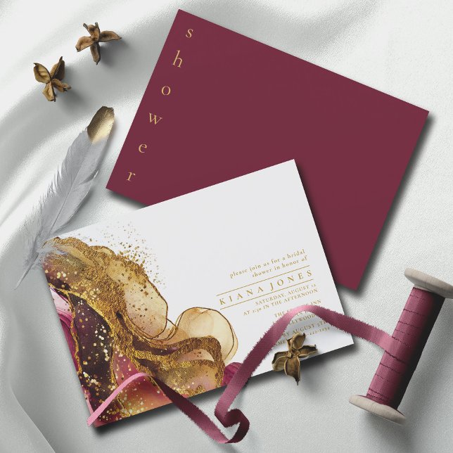 Abstract Sparkling Bridal Shower Wine Red ID1018 (Creator Uploaded)