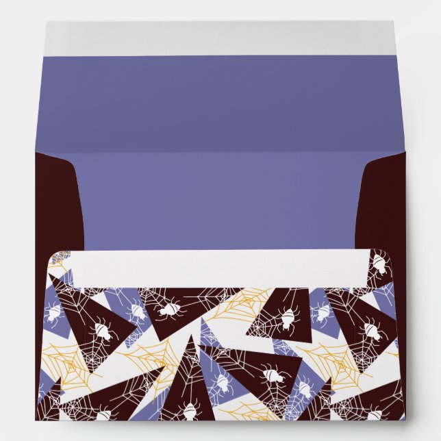 Abstract Spider Cobweb Pattern II Envelope (Back (Bottom))