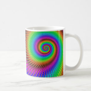 Abstract Spiral Fractal Coffee Mug