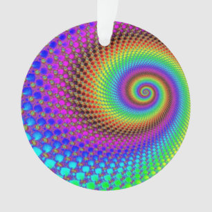 Abstract Spiral Fractal Ornament