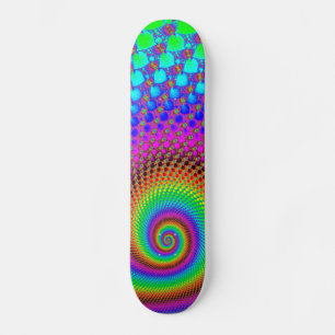 Abstract Spiral Fractal Skateboard