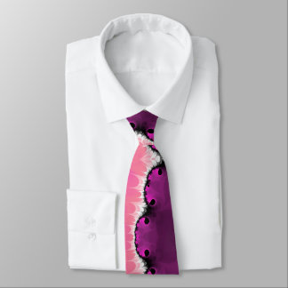 Abstract spiral Julia Mandelbrot fractal pattern Tie