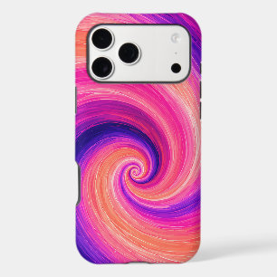 Abstract Spiral Paint Swirl Pattern
