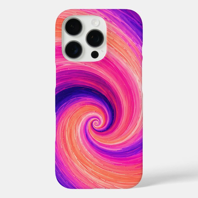 Abstract Spiral Paint Swirl Pattern Case-Mate iPhone Case (Back)