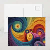 Abstract Spiral Pattern Colourful 3D Swirl Texture