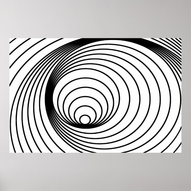 Abstract Spiral Pattern God's Fingerpint Poster (Front)