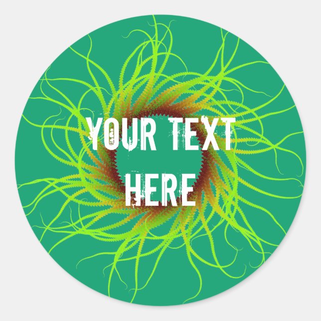 Abstract Spiral Sticker (Front)