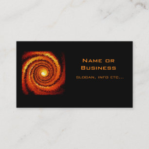 Abstract Spiral Sun Business Card