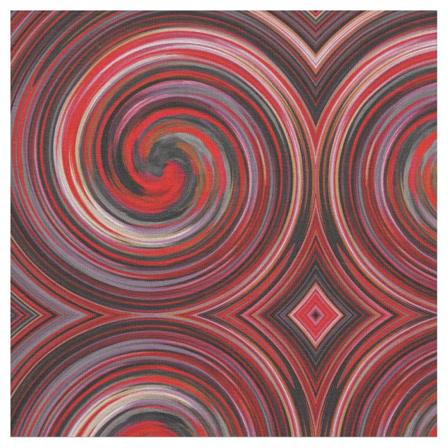 Abstract Spiral Swirl Pattern #103 Fabric (Close Up)