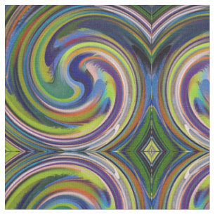 Abstract Spiral Swirl Pattern #106 Fabric