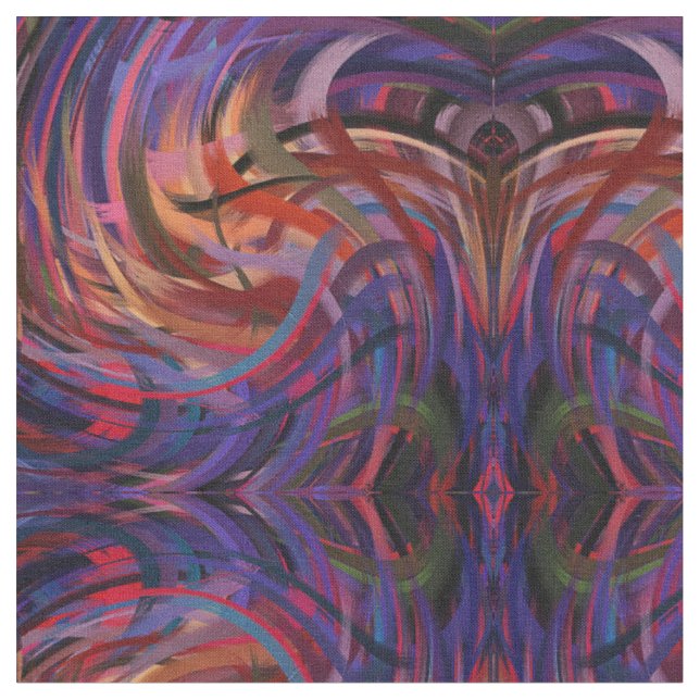 Abstract Spiral Swirl Pattern #107 Fabric (Close Up)