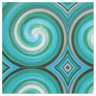 Abstract Spiral Swirl Pattern #20 Fabric