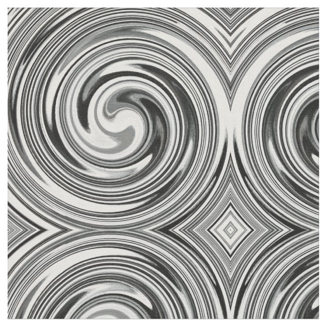 Abstract Spiral Swirl Pattern #57 Fabric (Close Up)