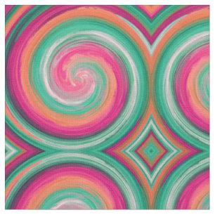 Abstract Spiral Swirl Pattern #5 Fabric