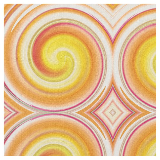 Abstract Spiral Swirl Pattern #98 Fabric (Close Up)
