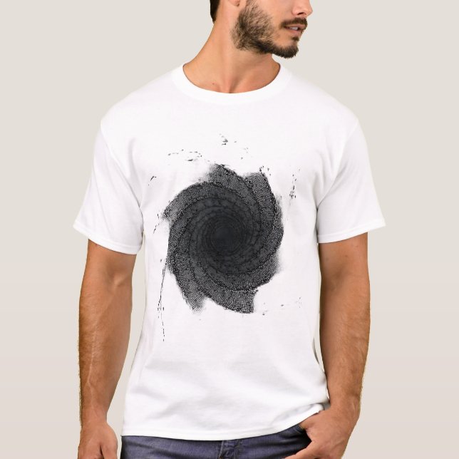 Abstract Spiral Vortex Graphic T-Shirt - Minimalis (Front)
