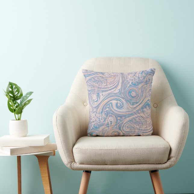 Abstract Spirals of Energy - seamless pattern 10 Cushion (Chair)