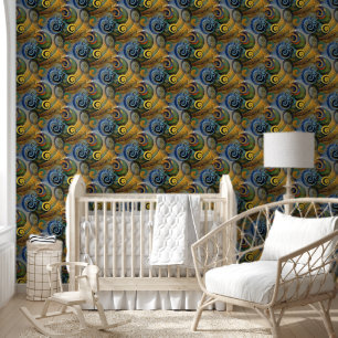 Abstract Spirals of Energy - seamless pattern 3 Wallpaper