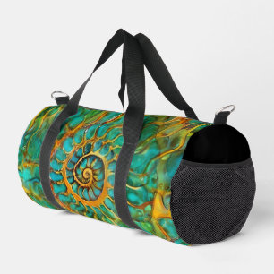 Abstract Spirals of Energy - seamless pattern 5 Duffle Bag