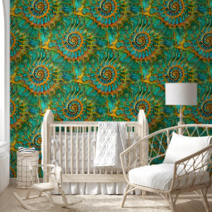 Abstract Spirals of Energy - seamless pattern 5 Wallpaper