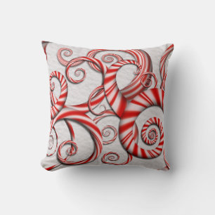 Abstract - Spirals - Peppermint Dreams Cushion