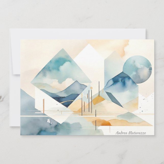 Abstract Spirit Flat Card (Front)