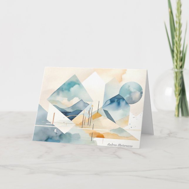 Abstract Spirit Note Card (Front)